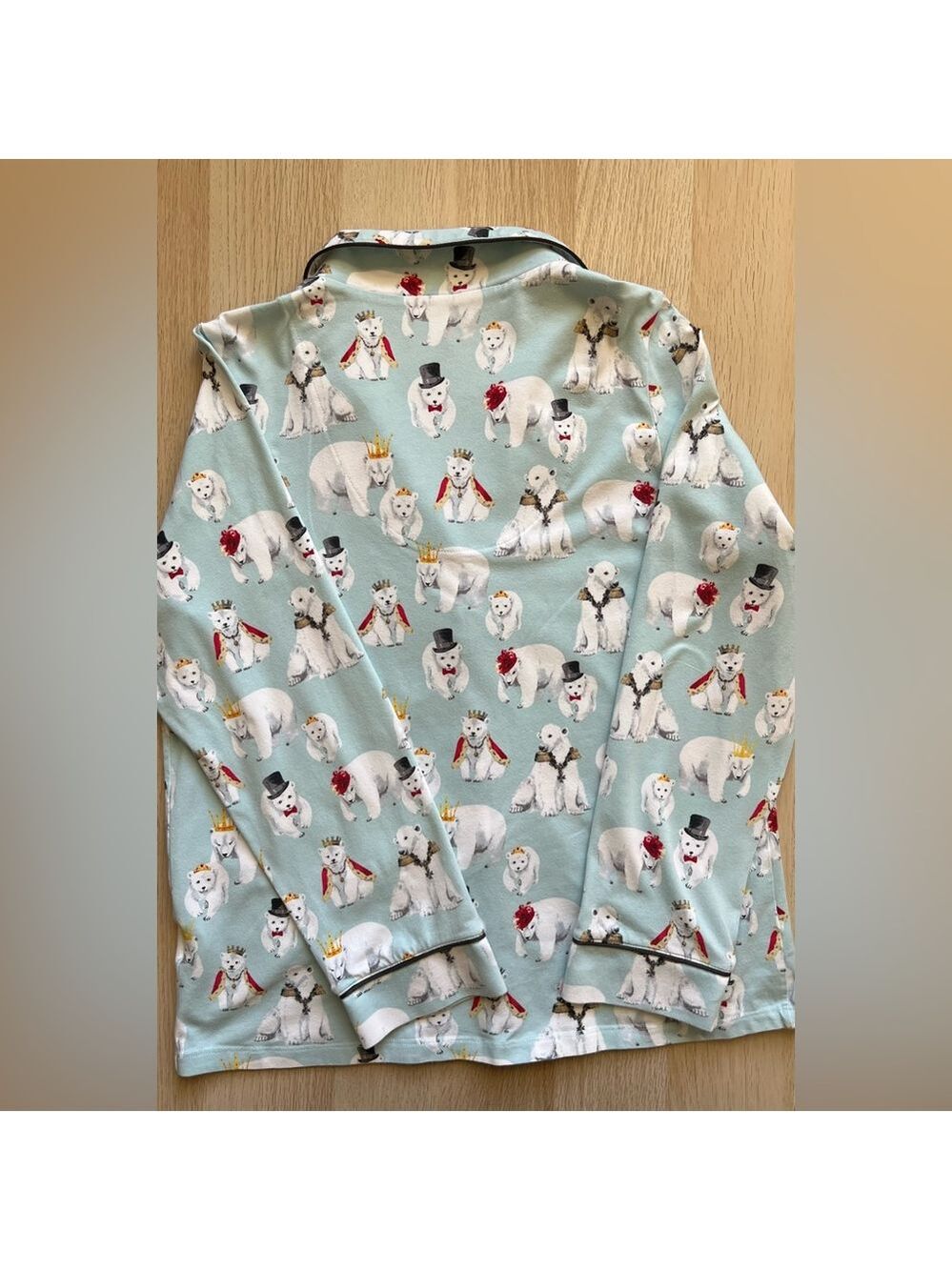 BedHead Pajamas M Organic Cotton Polar Bear Print Made USA - Picture 9 of 16